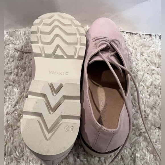 RARE VIONIC ADINA SUEDE PLATFORM OXFORD LOAFERS - Picture 8 of 11